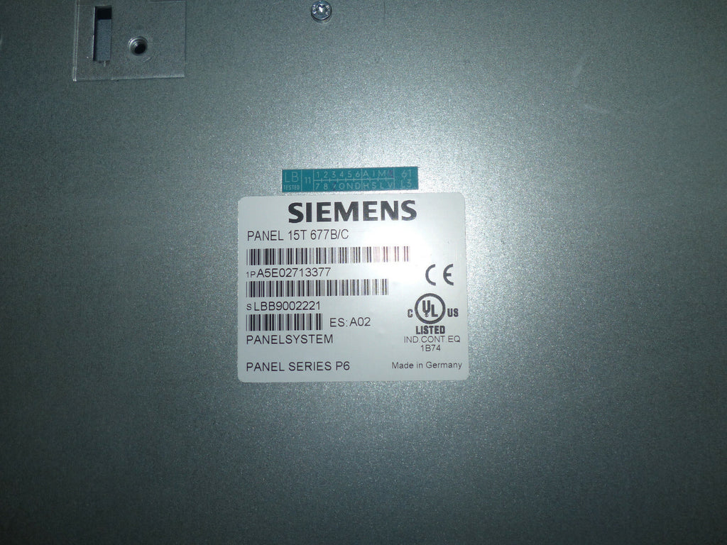 Siemens Panel 15T 677B/C A5E02713377