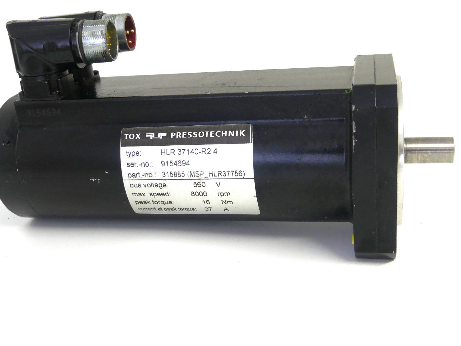 TOX PRESSOTECHNIK HLR37140-R2.4 SERVOMOTOR