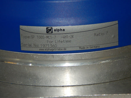  alpha Getriebe SP 100S-MC1-7  -4H1-2k  Ratio: 7  New