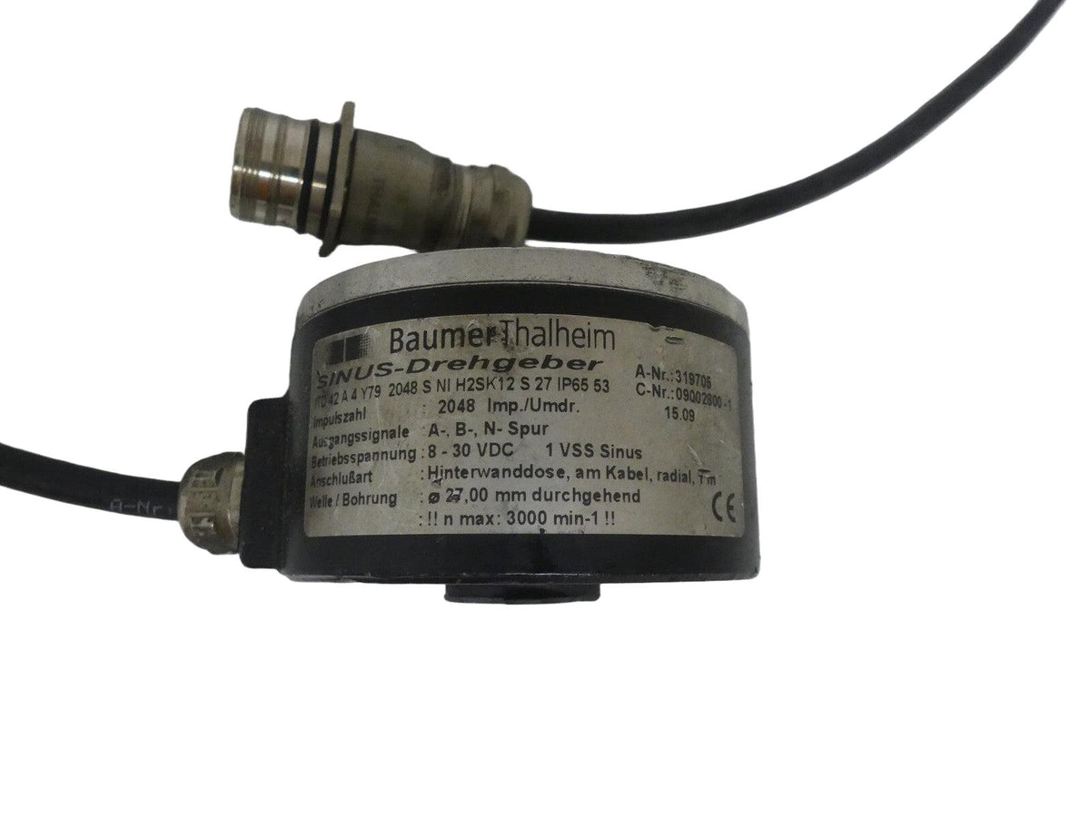 BAUMER THALHEIM SINUS DREHGEBER ITD 42 A 4 Y79 2048 NI H2SK12 S 27 IP65 53