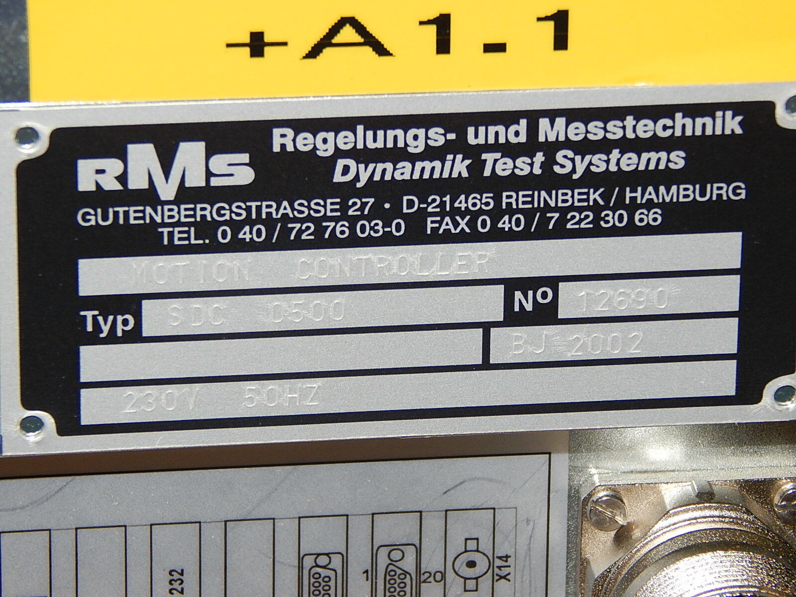 RMS Motion Controller SDC 0500  No.12690  230V 50 Hz s.Bilder  