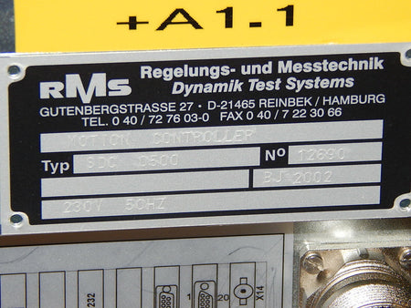RMS Motion Controller SDC 0500  No.12690  230V 50 Hz s.Bilder  