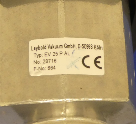 LEYBOLD EV 25 P AL  EV25PAL