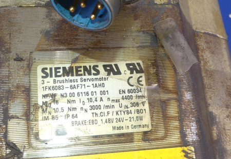 SIEMENS 1FK6083-6AF71-1AH0