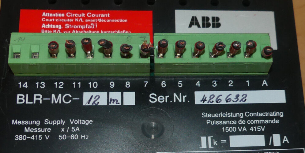 ABB BLINDLEISTUNGSREGLER BLR-MC-12m