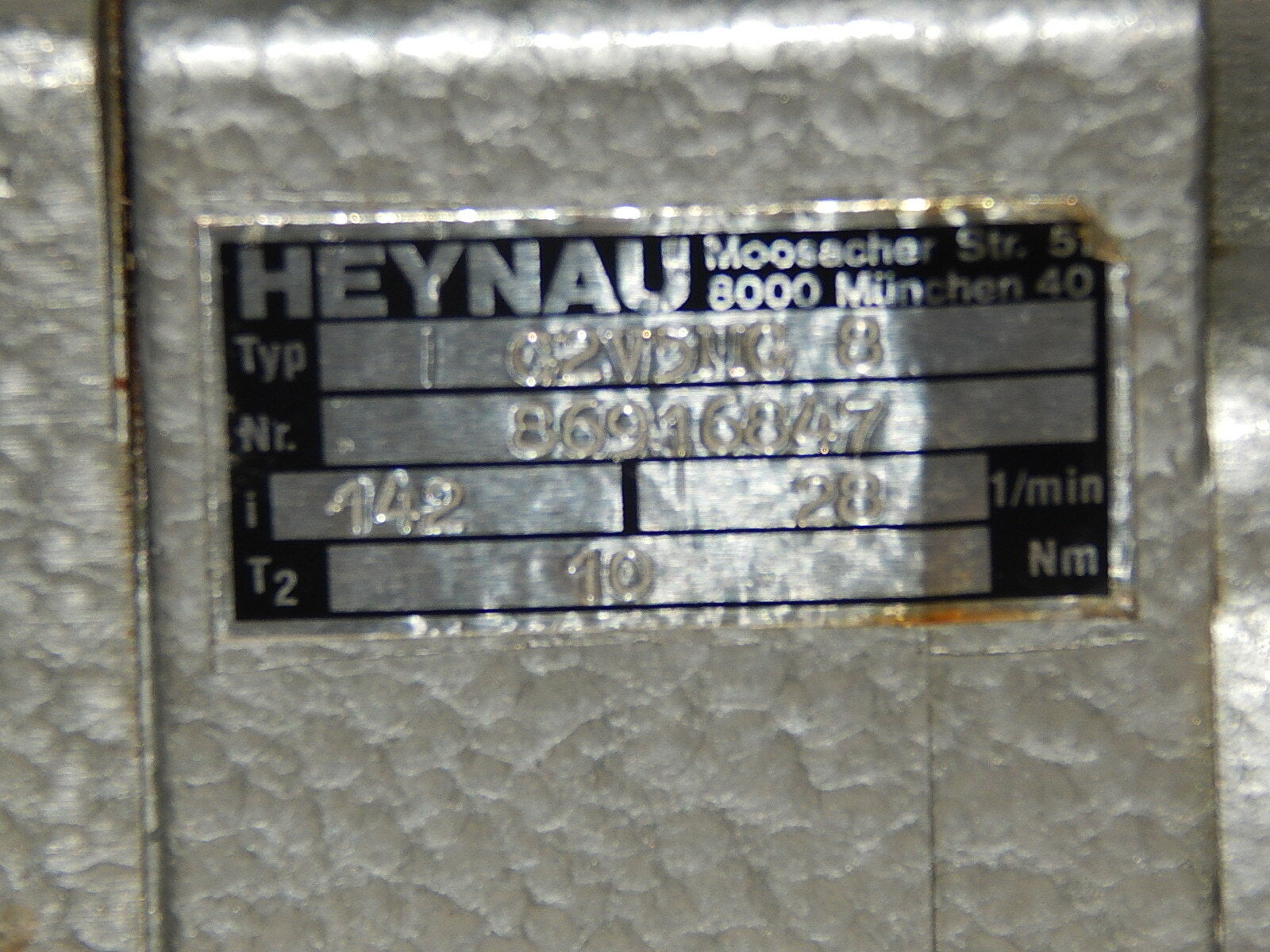 Heynau G2V5MG 8 Motor 