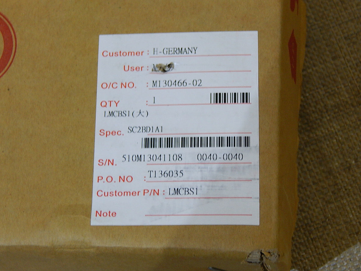 Hiwin    LMCBS1  SC2BD1A1  S/N.510M13041108 New