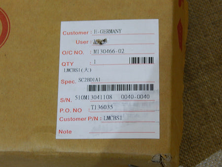 Hiwin    LMCBS1  SC2BD1A1  S/N.510M13041108 New
