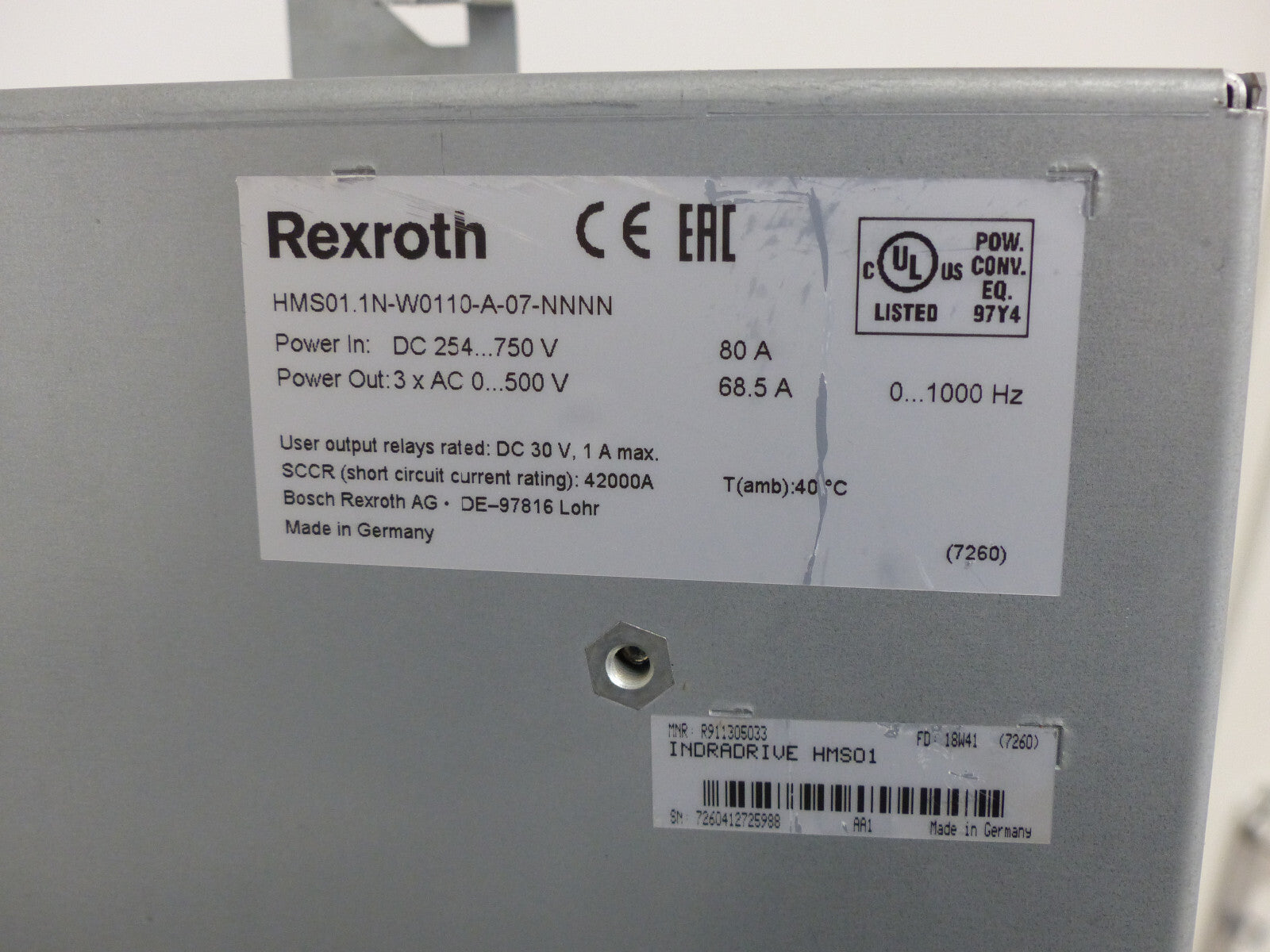 Rexroth HMS01.1N-W0110-A-07-NNNN