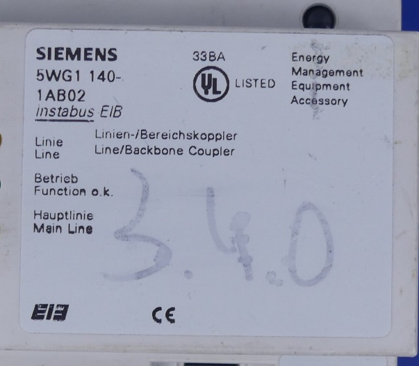 Siemens 5WG1 140-1AB02 Linien/Bereichskoppler