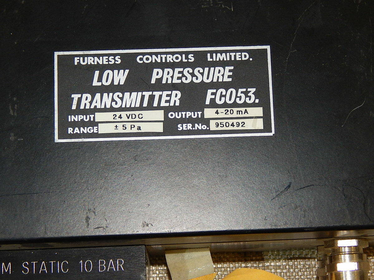 Furness Controls  Low Pressure Transmitter  FC053 Used
