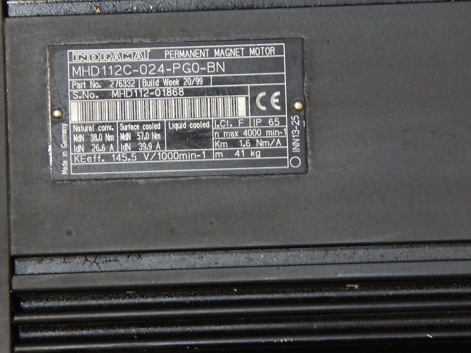 REXROTH INDRAMAT  MHD112C-024-PG0-BN
