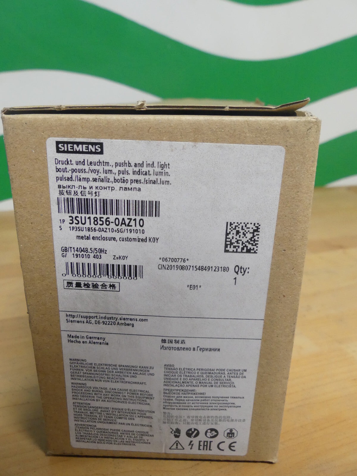 Siemens AS-Interface-Gehäuse 3SU1856-0AZ10