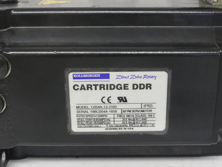 Kollmorgen Cartridge DDR C054A-13-3105  Direct Drive Rotary Servomotor