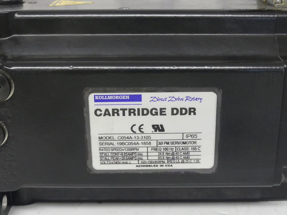 Kollmorgen Cartridge DDR C054A-13-3105  Direct Drive Rotary Servomotor