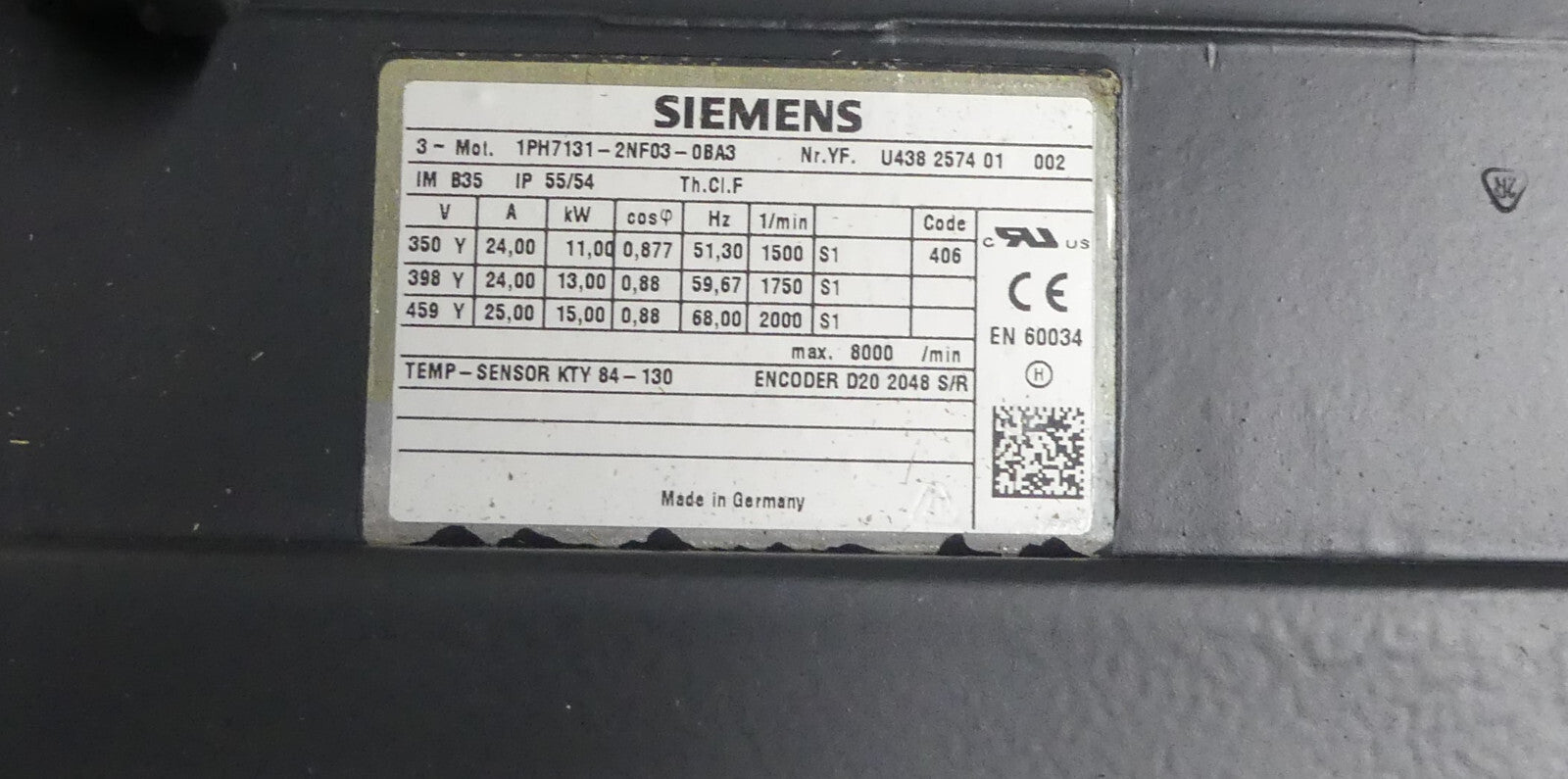 Siemens 1PH7131-2NF03-0BA3