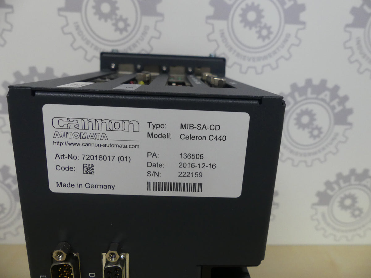 CANNON-Automata Industrie-PC Type: MIB-SA-CD  Modull: Celeron C440