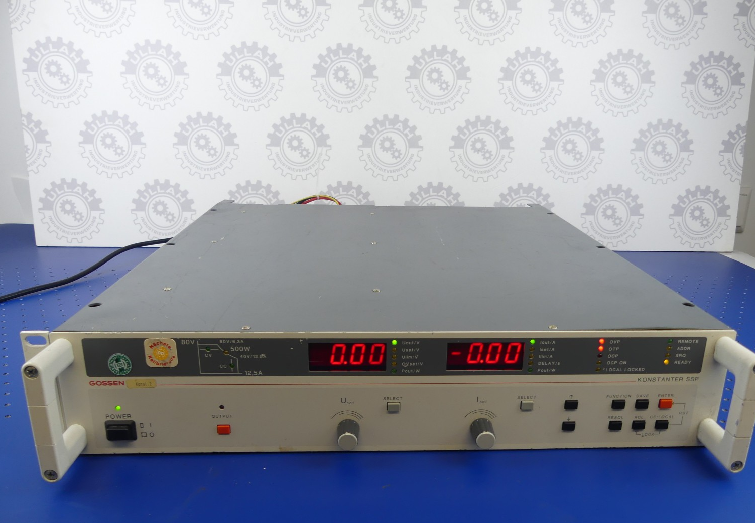 GOSSEN SSP-KONSTANTER 62N40RU25P 32882N AT020 POWER SUPPLY