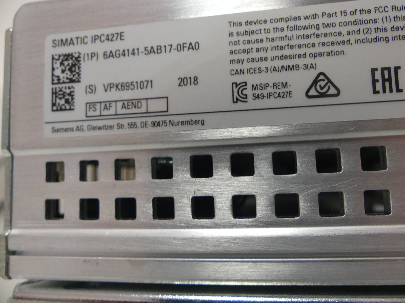 Siemens 6AG4141-5AB17-0FA0