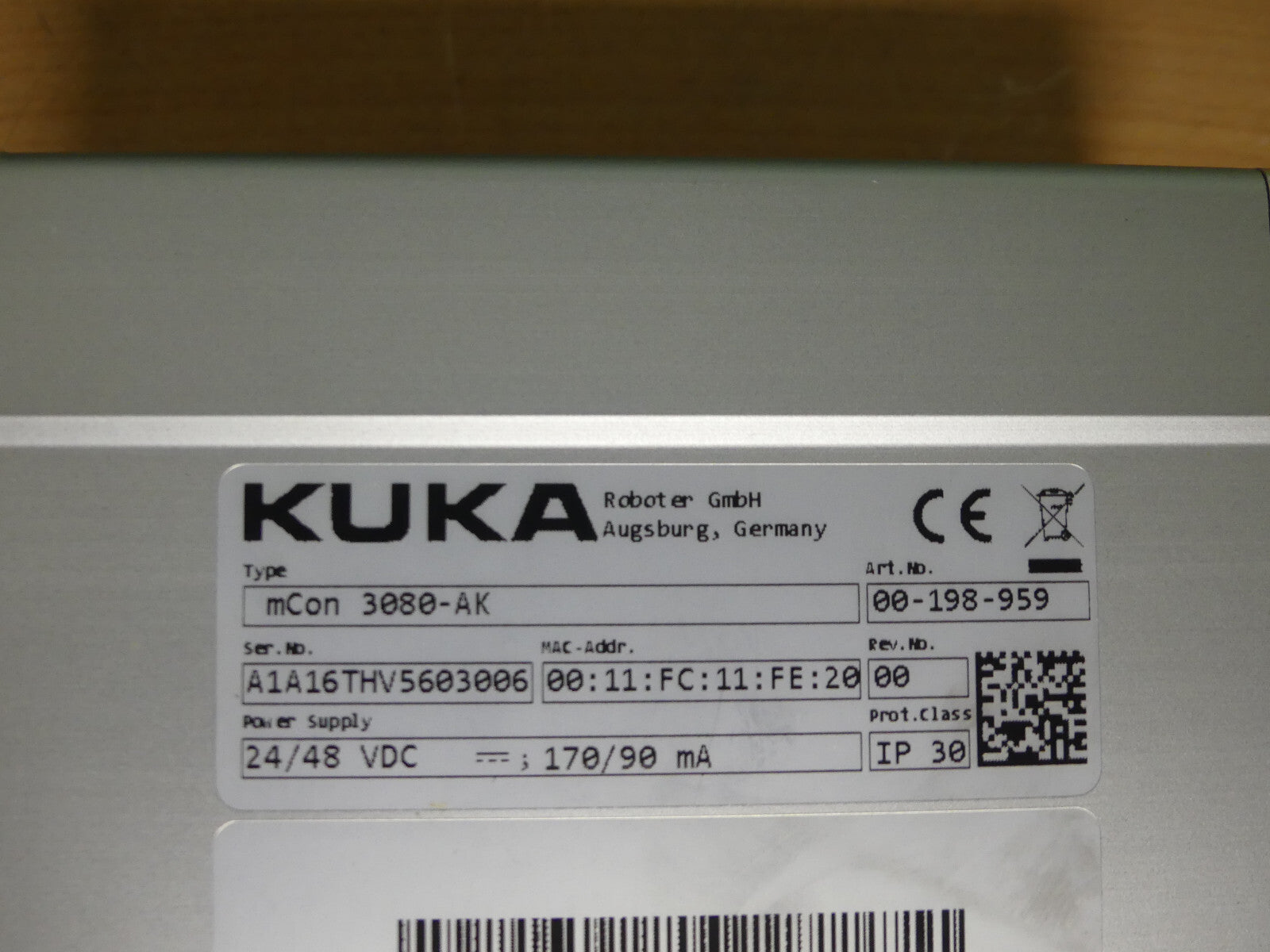 KUKA mCon 3080-AK, 00-198-959