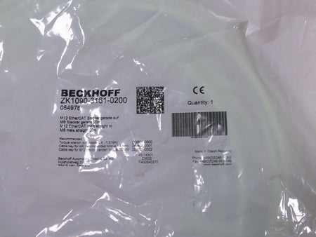BECKHOFF ZK1090-3161-0200  M12 EtherCAT-Leitung 20m