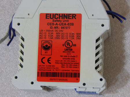 Euchner CES-A-UEA-02B// CES A UEA 02B 097077  SafetyUnit  Used