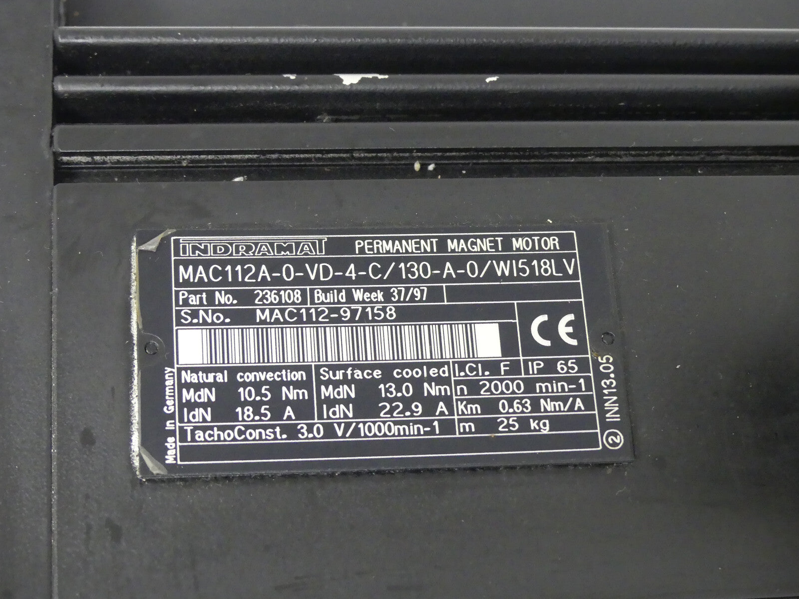 INDRAMAT MAC112A-0-VD-4-C/130-A-0/WI518LV