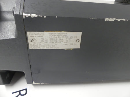 SIEMENS   3 -Brushless Servomotor   1FT6086-8AF71-3AH0 Used