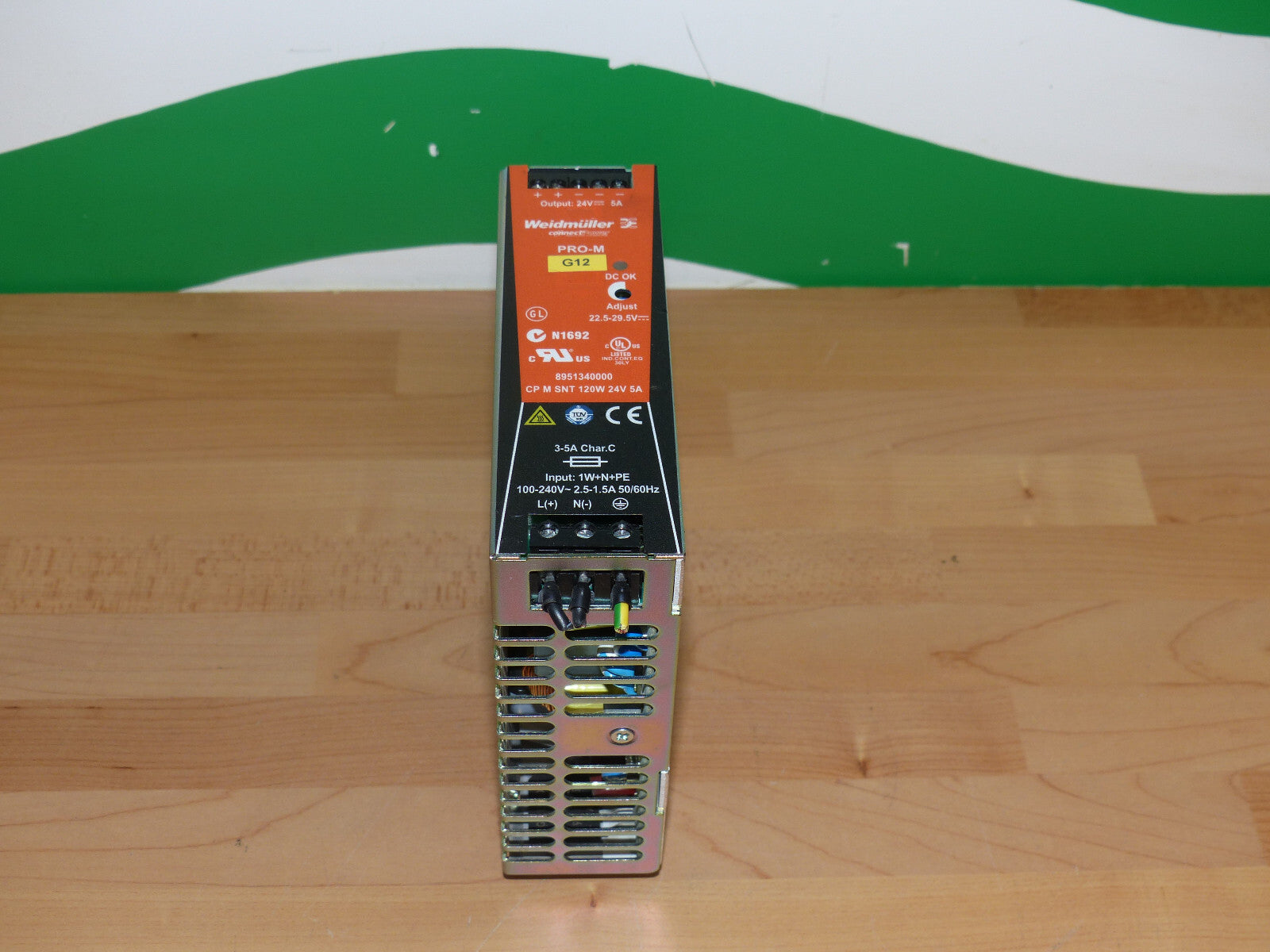 Weidmüller PRO-M CP M SNT 120W 24V 5A used