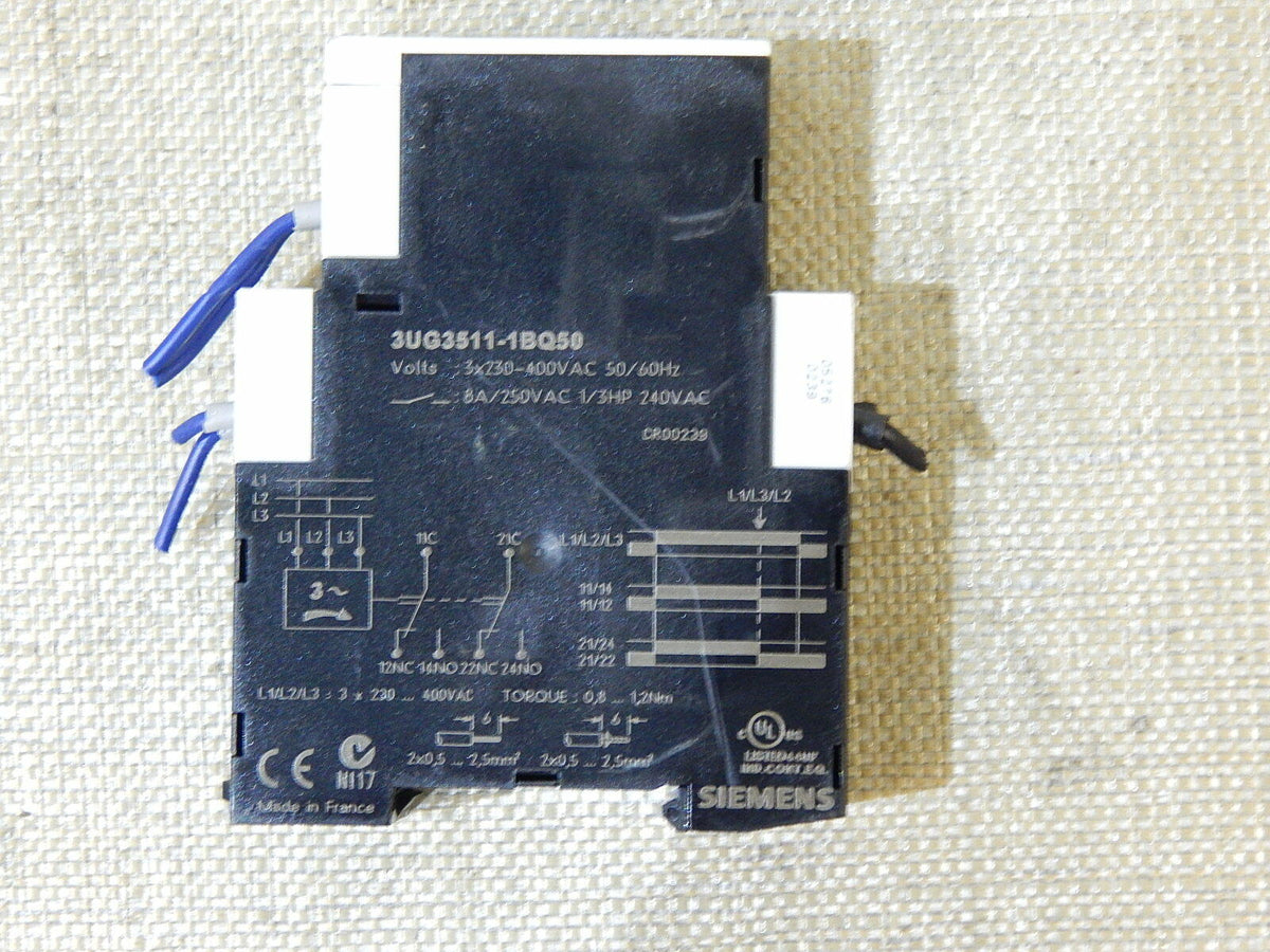 Siemens 3UG3511-1BQ50 Überwachungsrelais Used