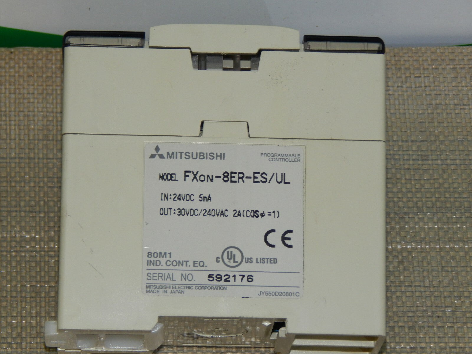  MISUBISHI MELSEC  8 Channel Output Module  FXON-8ER-ES/UL