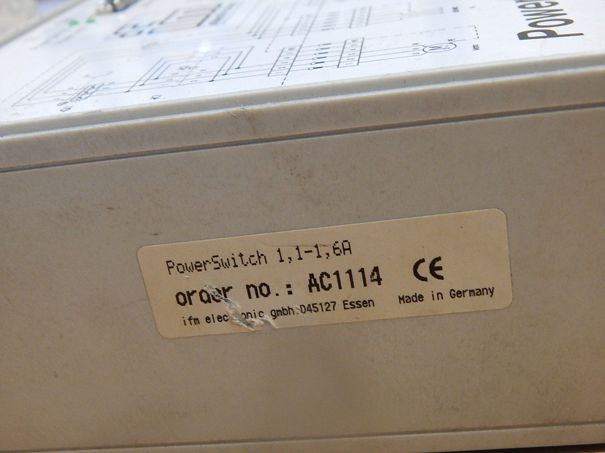 ifm Power Switch  AC1114  1,1-1,6A  used