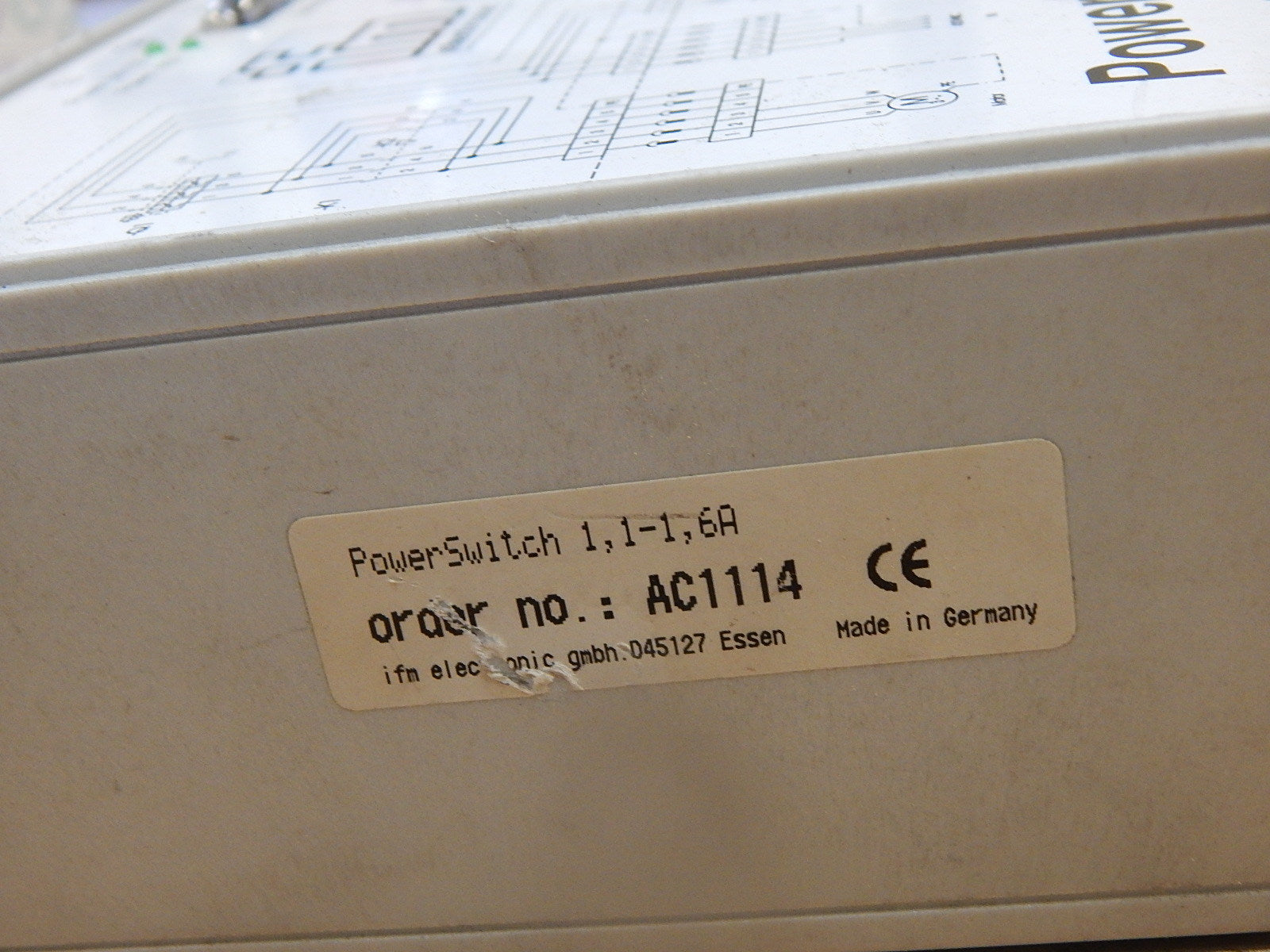ifm Power Switch  AC1114  1,1-1,6A  used