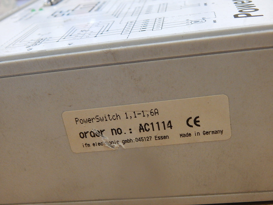 ifm Power Switch  AC1114  1,1-1,6A  used