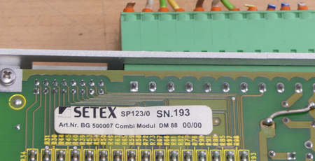 SETEX SP123/0 BG 500007 Combi Modul DM 88 00/00