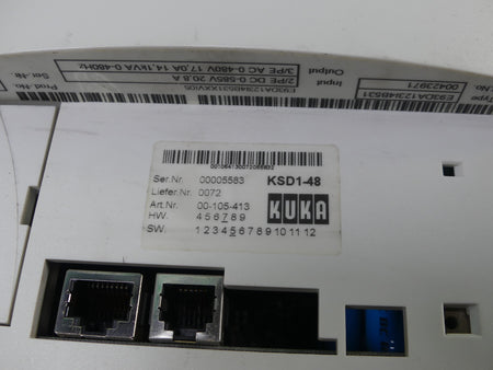 KUKA E93DA123I4B531 Servo Drive