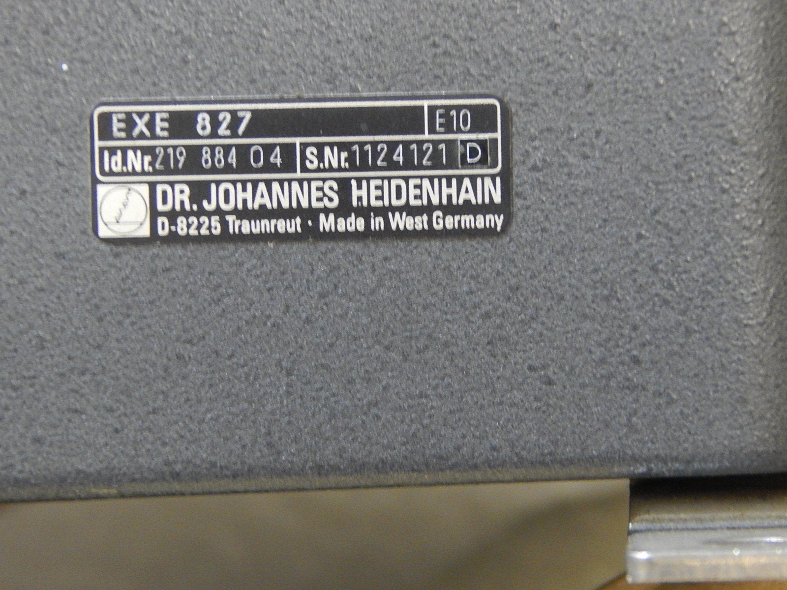 Heidenhain EXE 827   E10 Used