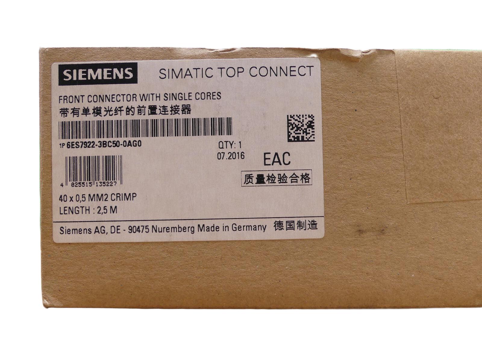 Siemens Simatic  Frontstecker  6ES7922-3BC50-0AG0
