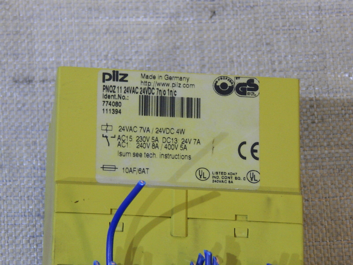 PILZ PNOZ11-24VAC-24VDC-7N/o-1n/c / PNOZ1124VAC24VDC7NO1NC used