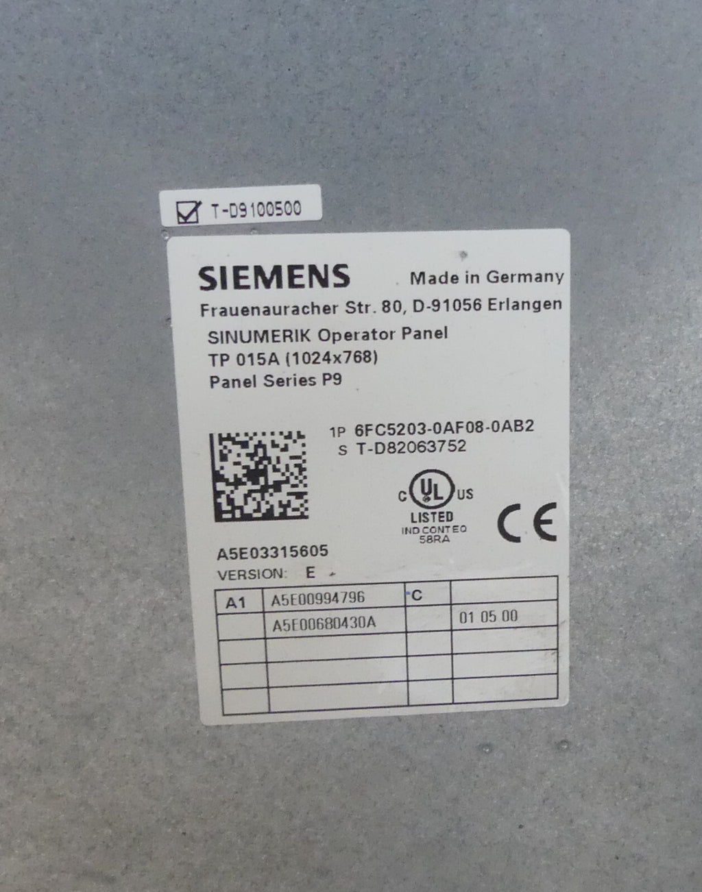 Siemens 6FC5203-0AF08-0AB2