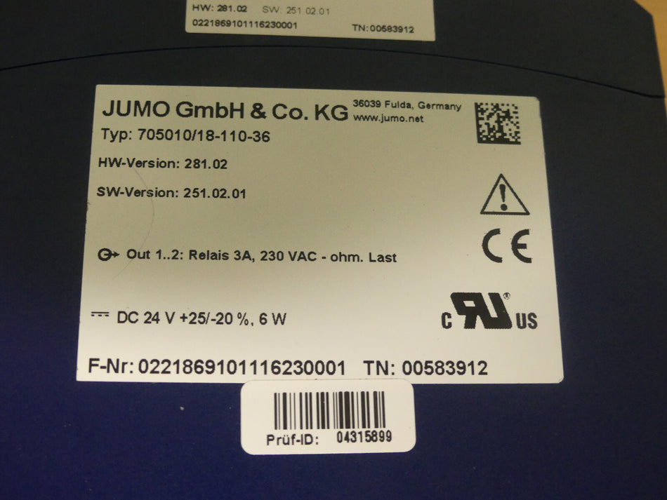 Jumo  705010/18-110-36 | HW 281.02