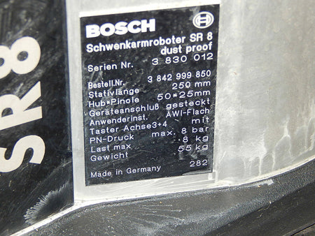 Bosch Schwenkarmroboter SCARA SR8 mit Steuereinheit MA4/200-7301-M Last Max.8KG