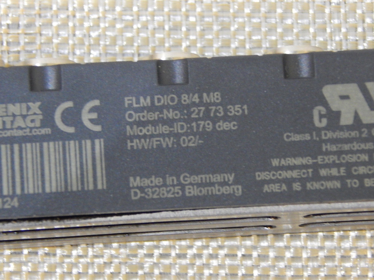 Phoenix Contact Fieldline Modular  FLM DIO 8/4 M8  Neuwertig 