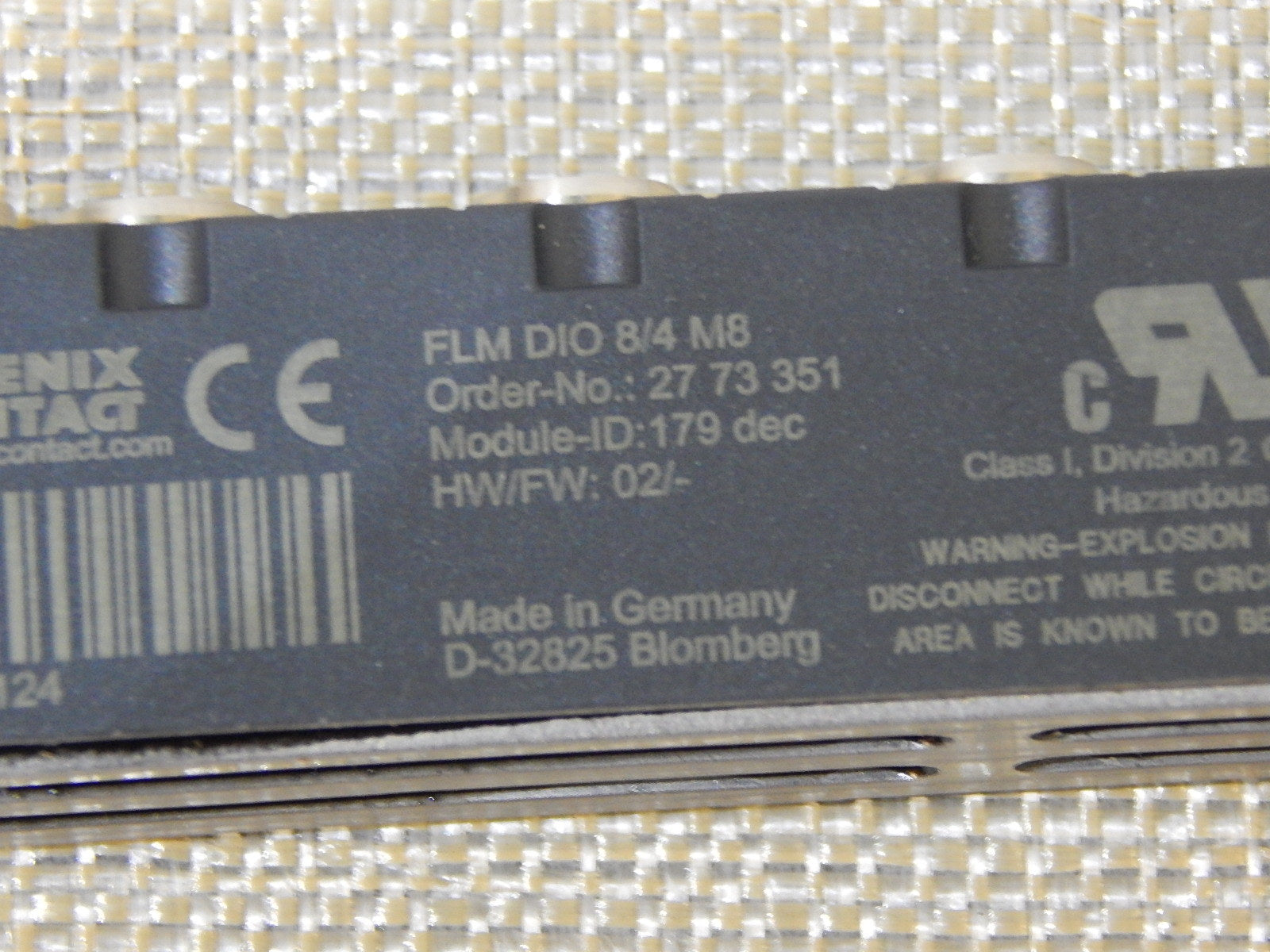 Phoenix Contact Fieldline Modular  FLM DIO 8/4 M8  Neuwertig 