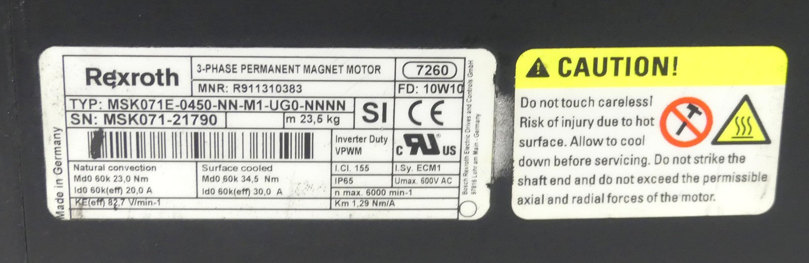 REXROTH MSK071E-0450-NN-M1-UG0-NNNN