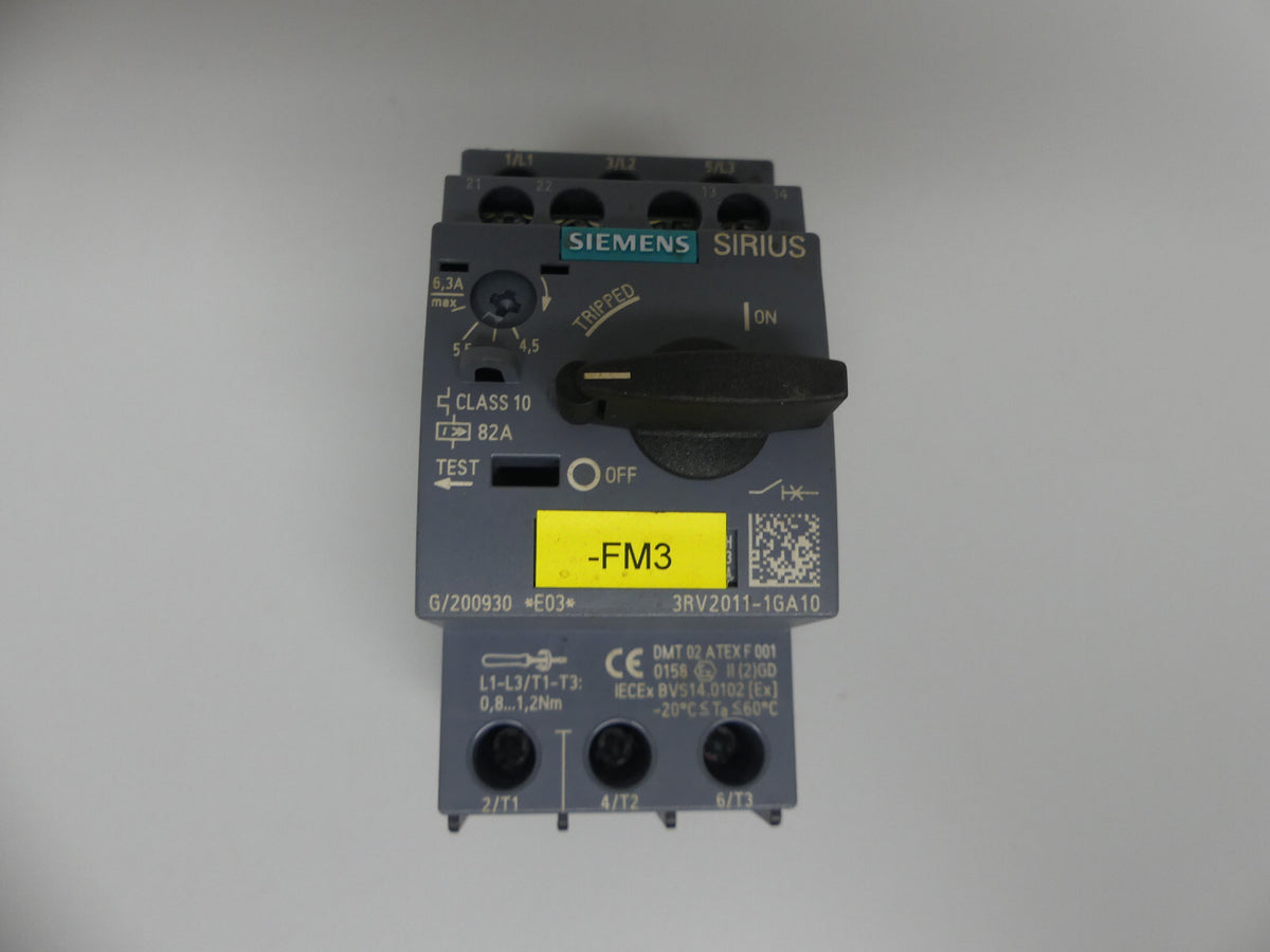 Siemens Sirius 3RV2011-1GA10 Leistungsschalter