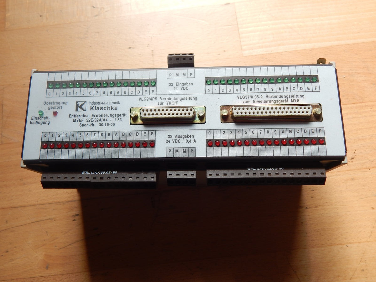 Klaschka Industrieelektronik  MYE 32E/32A/A4-1.63/Sach-Nr.30.16-06