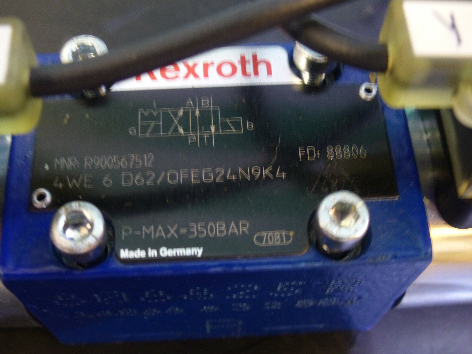 REXROTH WEGEVENTIL 4 WE 6 D62/0FEG24N9K4