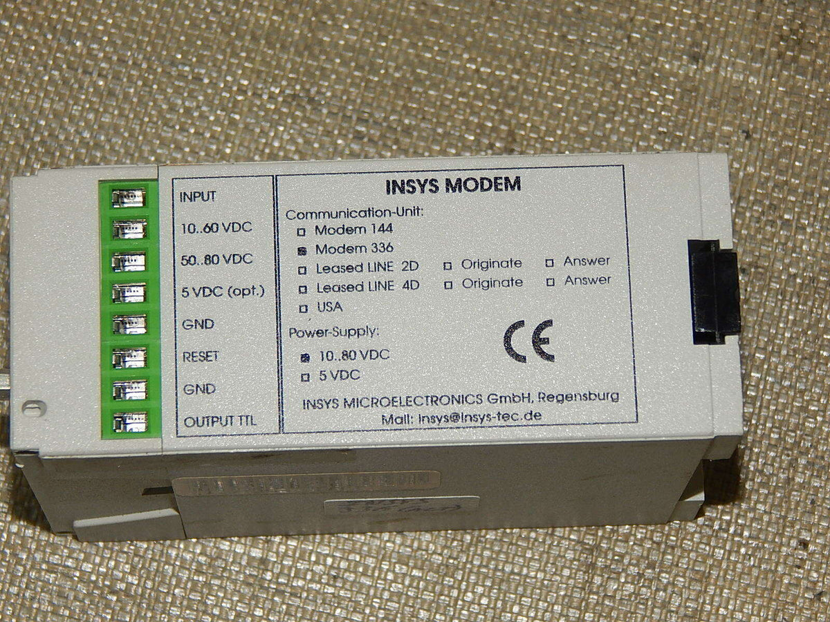 Insys Modem 336  RJ 45 RS-232C  used