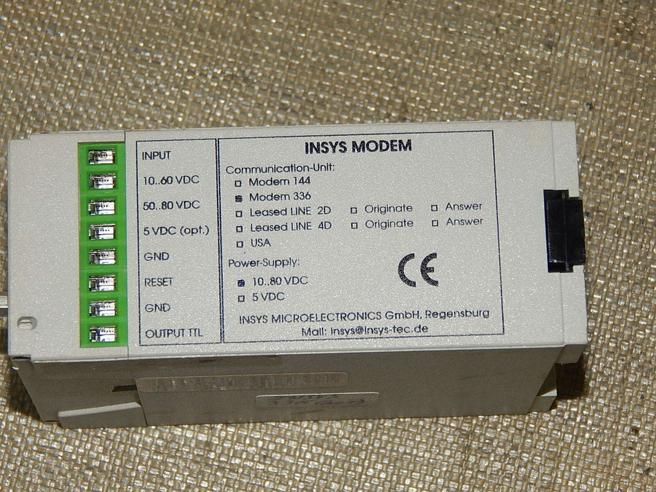 Insys Modem 336  RJ 45 RS-232C  used